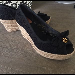 Tory Butch 'Jackie' Wedge Espadrilles